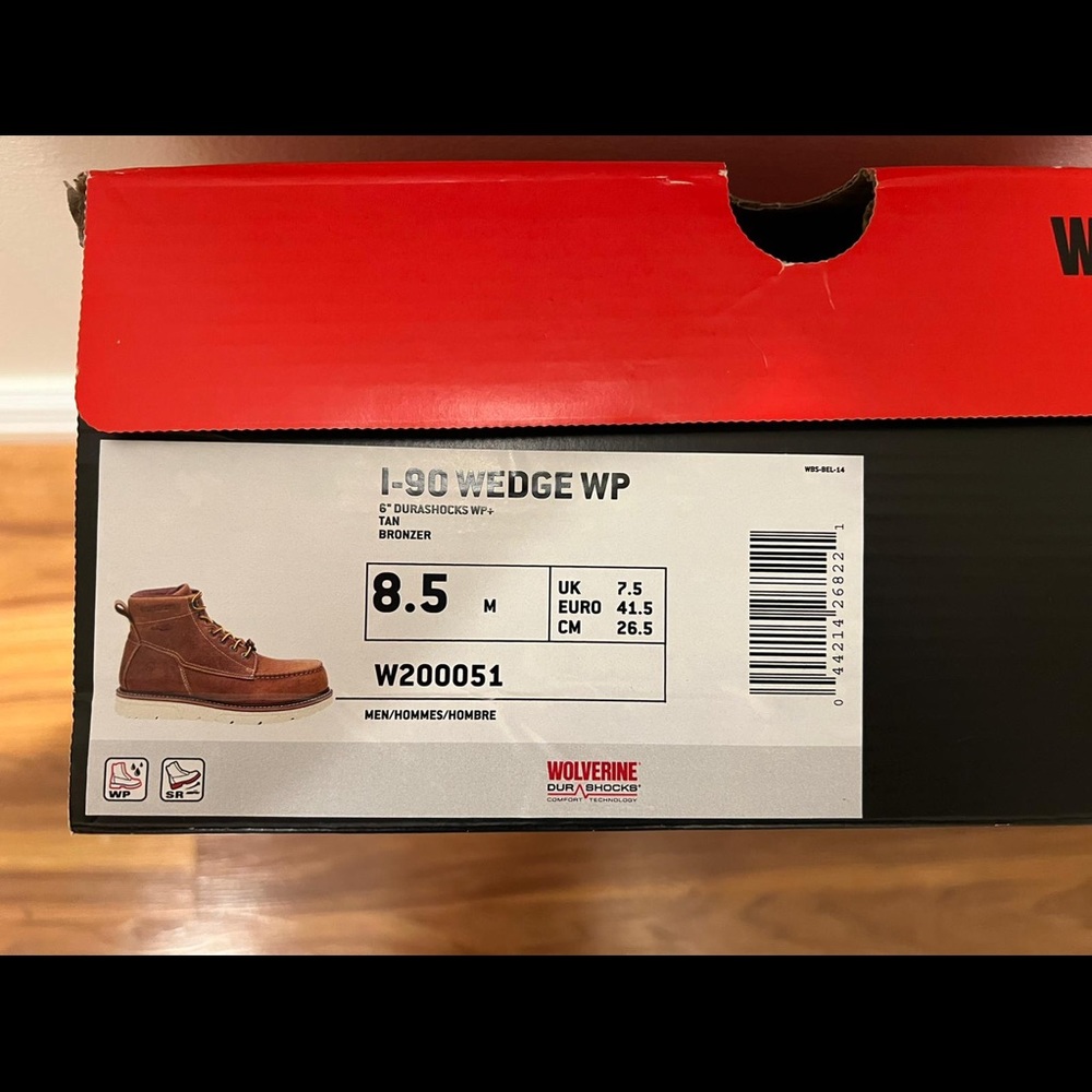 Wolverine Work boots Moc Toe I-90 wedge WP